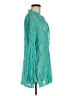 Easel 100% Polyester Teal Long Sleeve Top Size M - photo 4