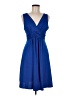 Unbranded 100% Polyester Solid Blue Cocktail Dress Size M - photo 1