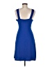 Unbranded 100% Polyester Solid Blue Cocktail Dress Size M - photo 2