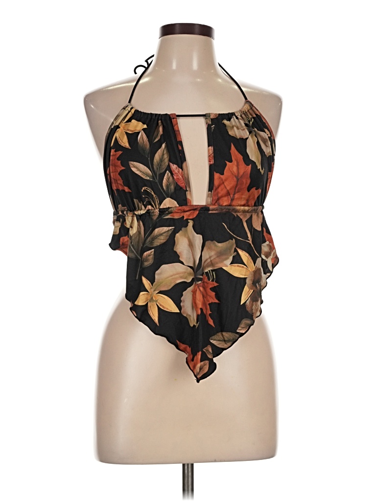 Pre-owned Shein Curve Sleeveless Blouse In Brown
