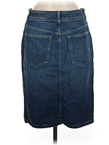 Madewell Denim Button-Front Midi Skirt in Concho Wash (view 2)