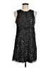 Parker 100% Silk Stars Black Cocktail Dress Size M - photo 1