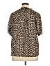 Ann Taylor LOFT 100% Polyester Brown Short Sleeve Polo Size XL - photo 2