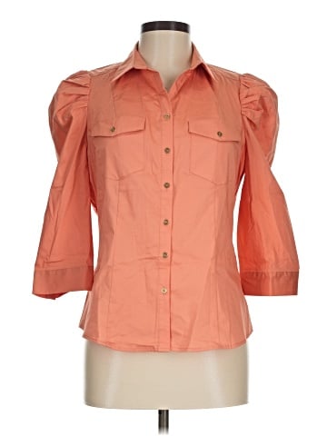 7th Avenue Design Studio New York & Company 3/4 Sleeve Button-Down Shirt (view 1)