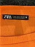 Zara Orange Short Sleeve Top Size L - photo 7