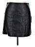 Intermix 100% Polyester Black Faux Leather Skirt Size 14 - photo 1