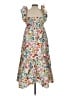 Cara Cara Floral White Casual Dress Size L - photo 2
