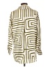 Blu Pepper 100% Polyester Stripes Green Long Sleeve Blouse Size L - photo 2