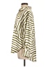Blu Pepper 100% Polyester Stripes Green Long Sleeve Blouse Size L - photo 5