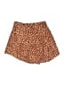 Free People 100% Baumwolle Animal Print Brown Shorts Size 0 - photo 2
