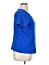 Rafaella 100% Cotton Blue Short Sleeve Top Size 1X - photo 4
