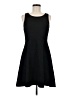 Apt. 9 Solid Black Casual Dress Size M - photo 1