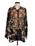 Johnny Was Floral Black Long Sleeve Blouse Size M - photo 1