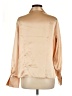 Jaclyn Smith 100% Polyester Metallic Tan 3/4 Sleeve Blouse Size L - photo 2