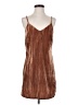 Elodie 100% Polyester Metallic Brown Cocktail Dress Size S - photo 1
