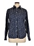 Chaps 100% Cotton Print Blue Long Sleeve Button-Down Shirt Size XL - photo 1
