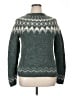 Unbranded Chevron-herringbone Green Pullover Sweater Size 0X - photo 1