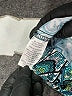 Connected Apparel Graphic Teal Cocktail Dress Size 14 - photo 8