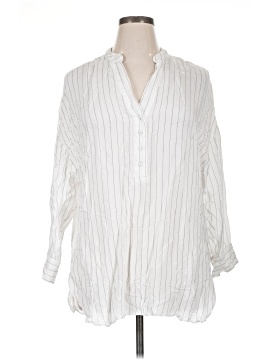 Zara 3/4 Sleeve Button-Down Shirt (view 1)