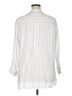 Zara Stripes White 3/4 Sleeve Button-Down Shirt Size XL - photo 2