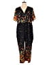 BLOOMCHIC 100% Polyester Print Black Jumpsuit Size 22 - photo 1