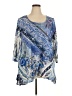 Style&Co 100% Polyester Blue 3/4 Sleeve T-Shirt Size 3X - photo 1