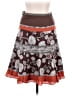 BCBGMAXAZRIA Graphic Brown Casual Skirt Size 14 - photo 1