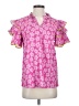 Unbranded Pink Short Sleeve Blouse Size S - photo 1