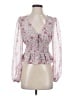 Lush 100% Polyester Pink 3/4 Sleeve Blouse Size S - photo 1