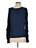 Ann Taylor LOFT 100% Polyester Blue Long Sleeve Blouse Size S - photo 1