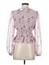 Lush 100% Polyester Pink 3/4 Sleeve Blouse Size S - photo 2