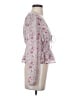 Lush 100% Polyester Pink 3/4 Sleeve Blouse Size S - photo 4