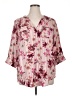 Torrid Floral Pink 3/4 Sleeve Blouse Size 1X Plus (1) - photo 1