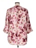 Torrid Floral Pink 3/4 Sleeve Blouse Size 1X Plus (1) - photo 2