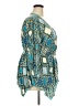 Cato 100% Rayon Teal 3/4 Sleeve Blouse Size 22 - photo 4