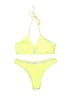 Unbranded Solid Yellow Two Piece Swimsuit Size L - photo 1