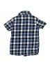 Andy & Evan 100% Cotton Checkered-gingham Blue Short Sleeve Button-Down Shirt Size 6 - photo 2