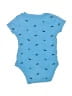Carter's 100% Cotton Print Blue Short Sleeve Onesie 0-3 MO / 3 MO - photo 2