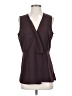 DKNY 100% Polyester Burgundy Sleeveless Blouse Size S - photo 1