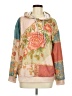 Unbranded Floral Pink Tan Pullover Hoodie Size M - photo 1