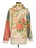 Unbranded Floral Pink Tan Pullover Hoodie Size M - photo 2