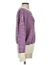 Listicle Color Block Purple Pullover Sweater Size S - photo 4