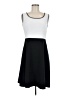 Studio One Color Block Black Casual Dress Size 6 - photo 1