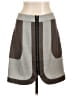 Thread Social 100% Wool Houndstooth Gray Wool Skirt Size 12 - photo 1