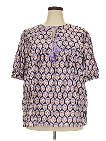 Pretty Garden 3/4 Sleeve Blouse (view 1)
