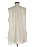 CAbi 100% Polyester Ivory Sleeveless Blouse Size L - photo 2