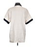 Unbranded 100% Polyester Graphic Ivory Short Sleeve Blouse Size S - photo 2