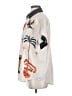Unbranded 100% Polyester Graphic Ivory Short Sleeve Blouse Size S - photo 5