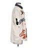Unbranded 100% Polyester Graphic Ivory Short Sleeve Blouse Size S - photo 4