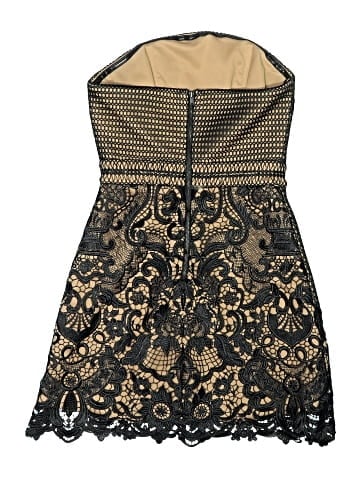 Self-Portrait Strapless Guipure Lace Mini Dress (view 2)